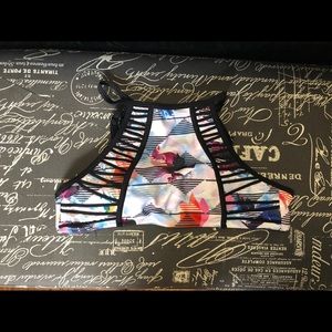 High neck bathing suit top